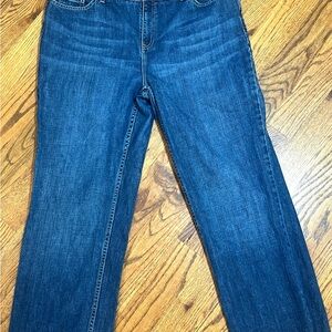 L.L.‎ Bean Women's Straight Leg Jeans in Deep Blue